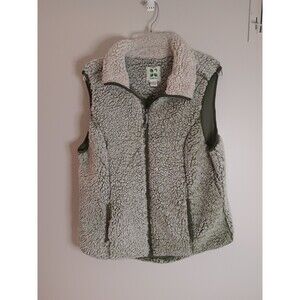 Green Tea Sherpa Vest Size Medium